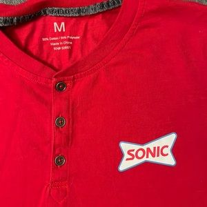 RED SONIC T SHIRT UNISEX